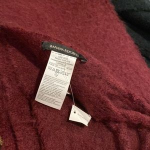 Burgundy, cashmere scarf